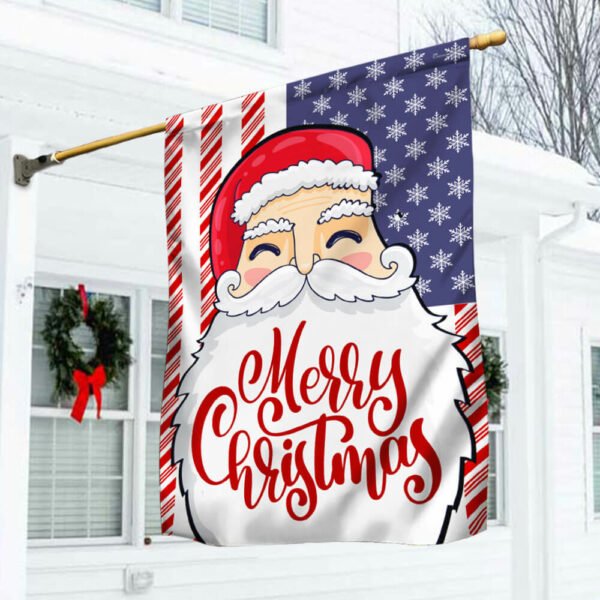 Merry Christmas Flag Funny Santa LNT614F