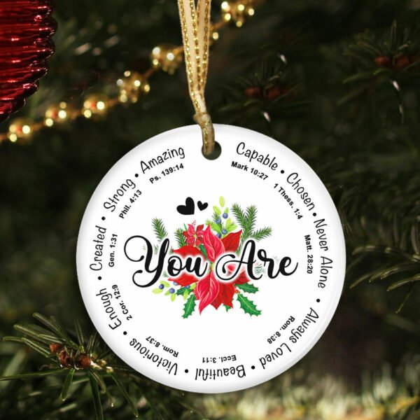 Christian Christmas Ornaments, Family Religious Gifts, Christian Decorations For Home, Religious Decor, Christian Friend Christmas Ornaments Gifts, Ceramic Ornament, Xmas Ornaments, Christmas Gifts MLN598O