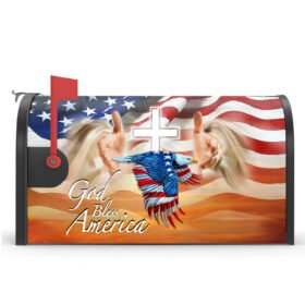 Christian Eagle Garden Flag & Mailbox Cover God Bless America BNN121MF
