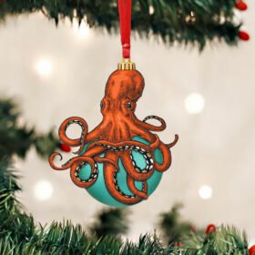 Octopus Bauble Christmas Ornament TQN632O
