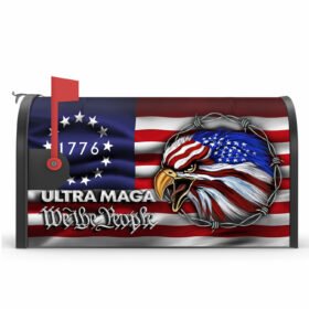 Ultra MAGA Mailbox Cover We The People Eagle 1776 TQN145MB