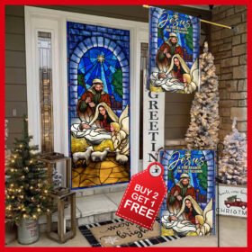 Nativity Of Jesus Door Cover & Banner Home Decor Holly Night LNT659DS