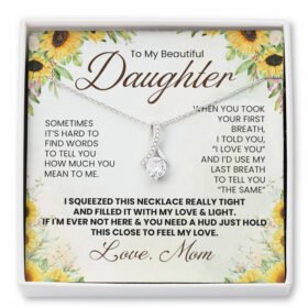 Daughter Necklace, Daughter Necklace from Mom, To My Daughter Necklace, Christmas Gift For Daughter, Daughter Christmas Gifts MLN686NL