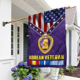 Purple Heart Korean Veteran Flag TQN314Fv2