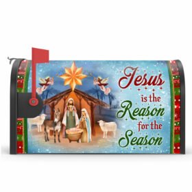 Jesus Nativity Christmas Jesus Is The Reason For The Season Mailbox Cover Magnetic MLN646MB