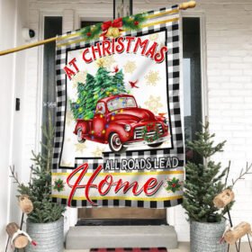 New Mexico Christmas Flag All Roads Lead Home LNT660F