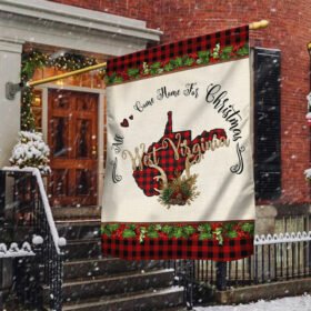 West Virginia Christmas Flag All Hearts Come Home For Christmas TQN555Fv1