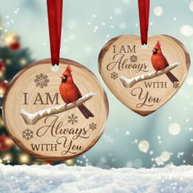 Memorial Ornament, Christmas In Heaven Ornament, Cardinal Christmas Ornament, Red Cardinal Ornament, Custom Photo Ornament, Memorial Gifts For The Loss Of A Loved One, Christmas Decorations, Tree Christmas Ornament TQN531O