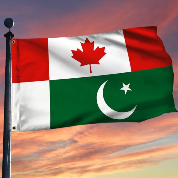 Canada And Pakistan Grommet Flag TQN515GFv1