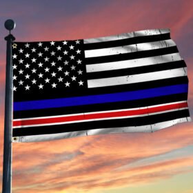 Thin Blue Line and Thin Red Line Grommet Flag LNT628GF