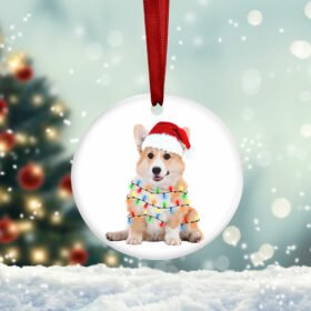Corgi Dog Christmas Ornament TQN629O