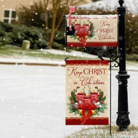 Jesus Christmas Keep Christ in Christmas Garden Flag & Mailbox Cover MLN645MF