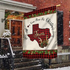 Texas Christmas Flag All Hearts Come Home For Christmas TQN555F