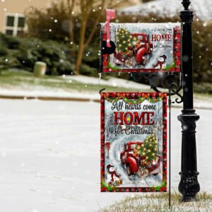 All Hearts Come Home For Christmas Garden Flag & Mailbox Cover BNN600MF