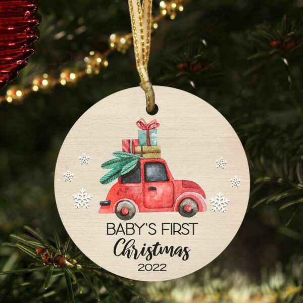 Baby's First Christmas 2022 Red Truck Ornament BNN561O