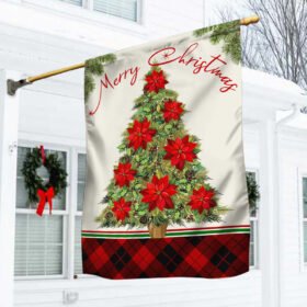 Holly Christmas Tree Flag TQN650F