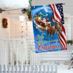 Santa Chrismas Flag We Wish You A Merry Christmas LNT637F