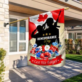 Canada Remembrance Day. Lest We Forget Flag LNT644F