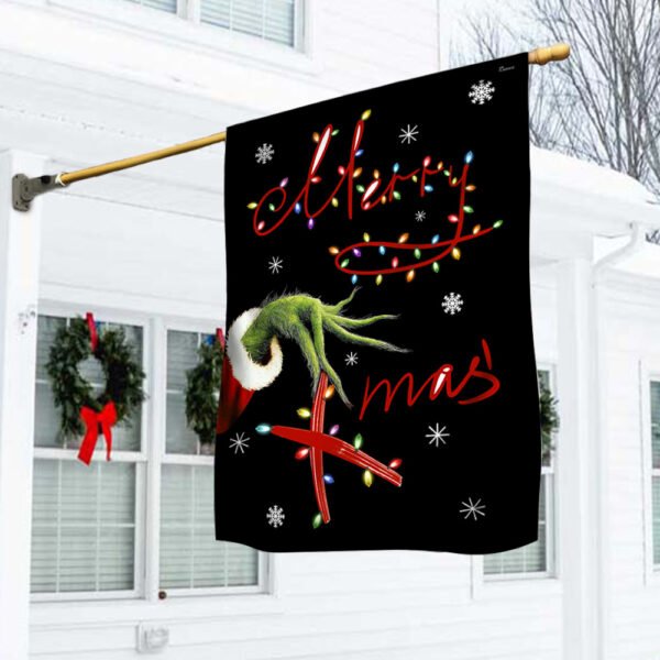 Grinch Christmas Flag Merry Xmas's LNT818F