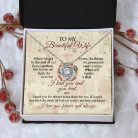 To My Beautiful Wife Necklace I Had You and You Had Me BNN633NL