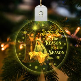 Nativity Of Jesus Led Ornament Jesus Is The Reason For The Season TQN701O