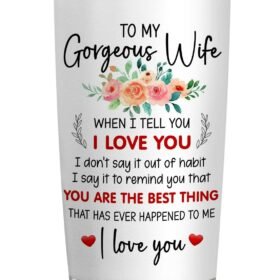 Anniversary Birthday Gift For Her, Couple - Christmas Gifts For Wife - 20 Oz Tumbler