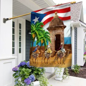 Three Kings Three Wise Men Nativity Of Jesus Puerto Rico Flag MLN792F