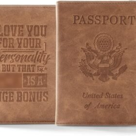 Funny Gifts for Husband Boyfriend Couple, I Love You For Your Personality Passport Cover