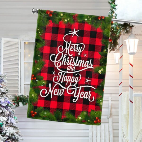 Merry Christmas And Happy New Year Flag TQN772F
