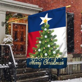 Texas Merry Christmas Flag TQN778Fv1
