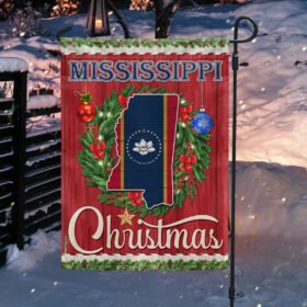 Mississippi Christmas Flag Merry Christmas LNT626Fv6