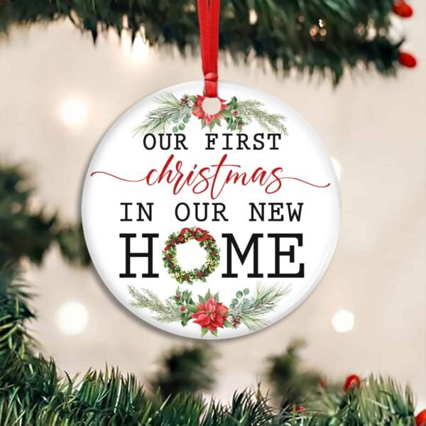 Our First Christmas in Our New Home Ornaments, 1st New Home, Christmas Tree Decorations, Housewarming, New Home Gifts For Home Owner, Christmas Gift Ideas, Christmas Ornaments TPT374Ov2