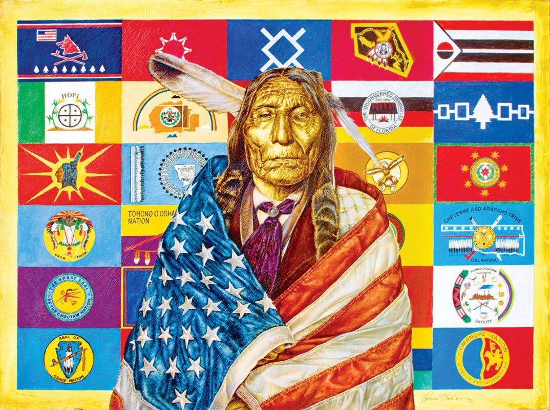 Native American Indian Flag rich and complex history