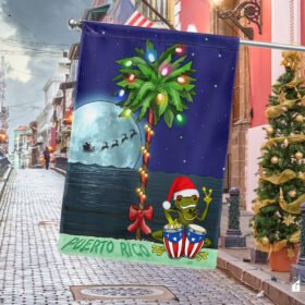 Puerto Rico Christmas Flag Coqui LNT785F