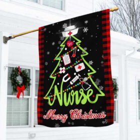 Nurse Merry Christmas Flag MLN800F