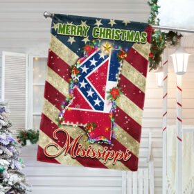 Mississippi Merry Christmas Flag MLN783F