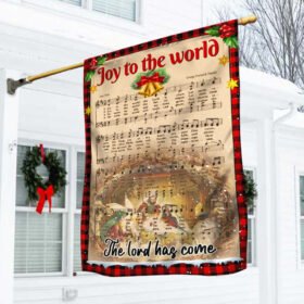 Joy To The World The Lord Has Come, Jesus Christ Family, Christmas Flag TPT441F