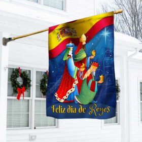 Feliz dia de Reyes Three Kings Day Spain Flag MLN791F