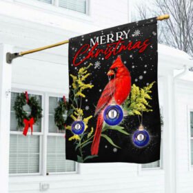 Kentucky Cardinal Flag Christmas Bauble LNT780F