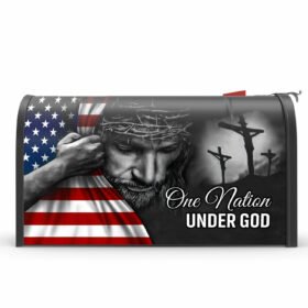 One Nation Under God Jesus Garden Flag & Mailbox Cover TRL06Fv5MF