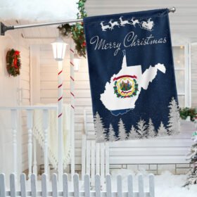 West Virginia Christmas Flag TQN726F