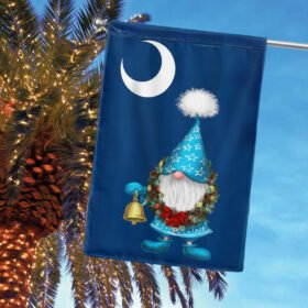 South Carolina Flag Gnome Palm Christmas BNN713F