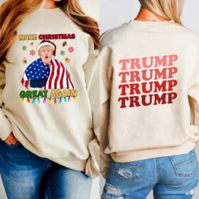Trump 2024 Make Christmas Great Again Sweatshirt LNT772SW
