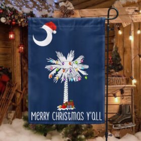 South Carolina Christmas Flag Merry Christmas Y'all TQN657F