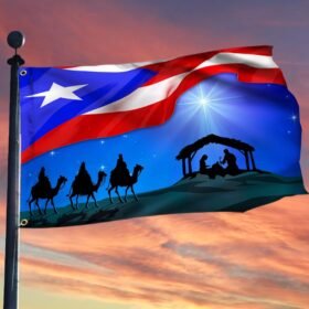 Three Kings, Three Wise Men, Puerto Rico Jesus Flag TPT470GF