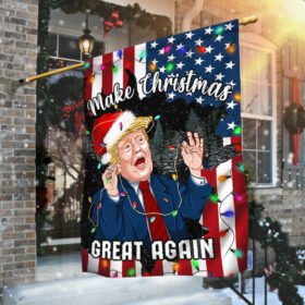 Christmas Trump Make Christmas Great Again Flag MLN721F