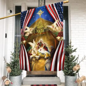 Jesus Family, O holy night Jesus Christmas Flag TPT449F