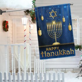 Happy Hanukkah Flag Holly Holly LNT787F