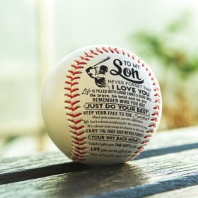 To My Son – You Will Always Be My Little Boy Baseball Ball,  Love From Mother to Son, Birthday Gift For My Son LNT725BB