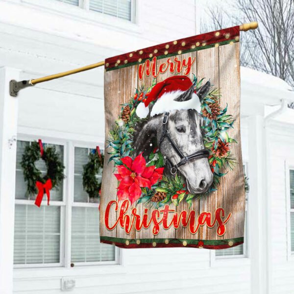 Horse Christmas Flag Merry Christmas  BNN631F